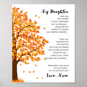 My Daughter I wish You The Strength Poster