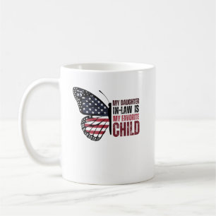 My Daughter In Law Is My Favourite Child Butterfly Coffee Mug