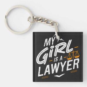 My Daughter Is A Lawyer for Proud Dad & Proud Mum Key Ring