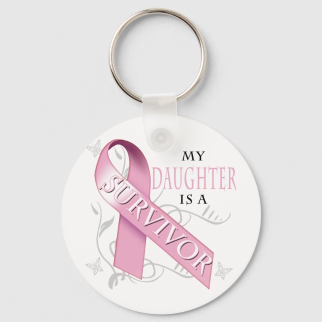 My Daughter is a Survivor.png Key Ring (Front)