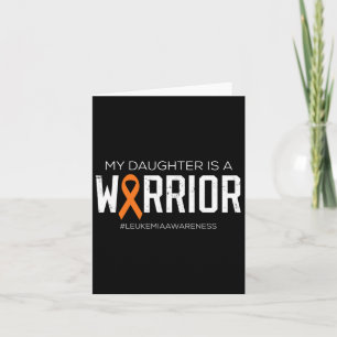 My Daughter Is A Warrior Leukaemia Awareness Fight Card