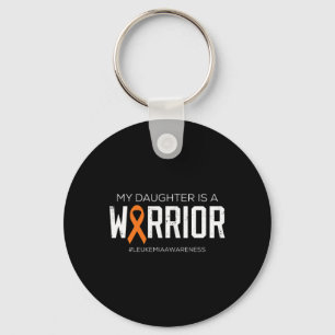 My Daughter Is A Warrior Leukaemia Awareness Fight Key Ring