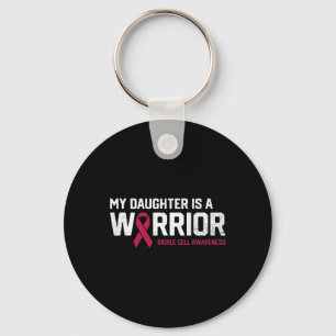 My Daughter is a Warrior Sickle Cell Anaemia Aware Key Ring