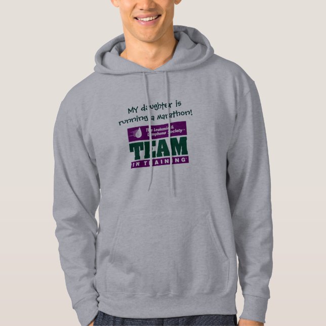 My daughter is running a marathon! hoodie (Front)