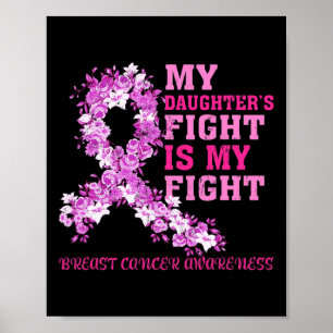 My Daughter’s Fight Is My Fight Breast Cancer Awar Poster