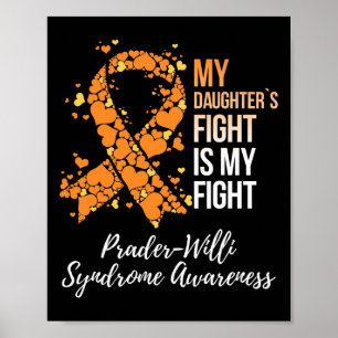 My Daughter’s Fight My Fight Prader Willi Syndrome Poster