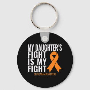 My Daughter's Fight is My Fight Leukemia Awareness Key Ring