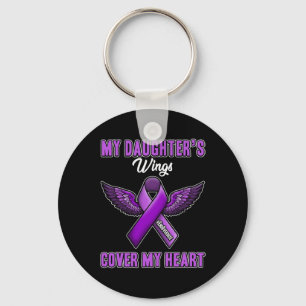 My Daughter's Wings Cover My Heart End Overdose 1 Key Ring