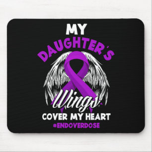 My Daughter's Wings Cover My Heart End Overdose  Mouse Mat