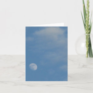 My Daytime Moon - Custom Portrait Note Card