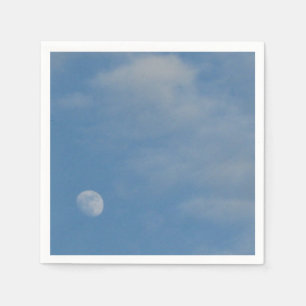 My Daytime Moon - White Standard Paper Napkins