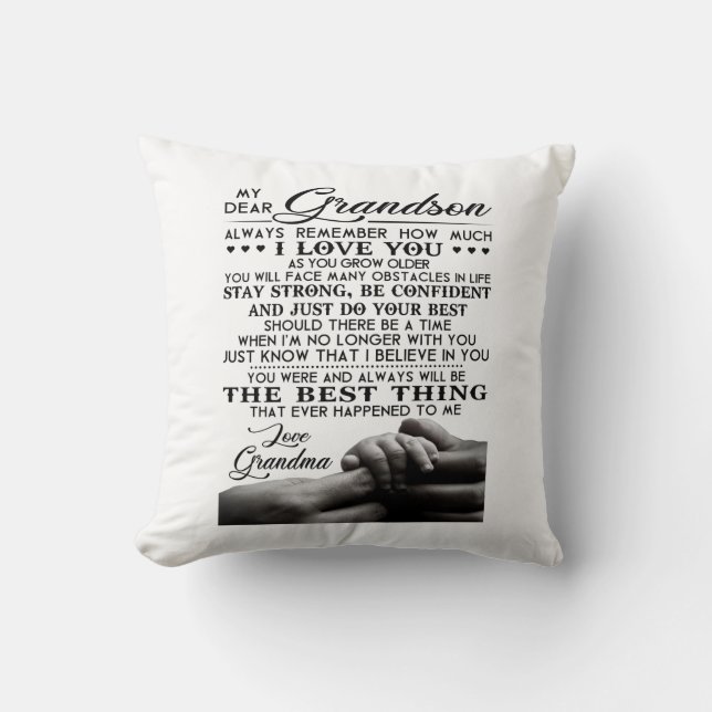 My Dear Grandson Cushion (Front)