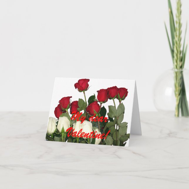 My dear Valentine! Holiday Card (Front)