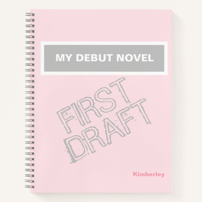 My Debut Novel | Writers Journal for New Authors (Front)