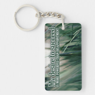 "My desire to succeed" Motivation Affirmation Key Ring