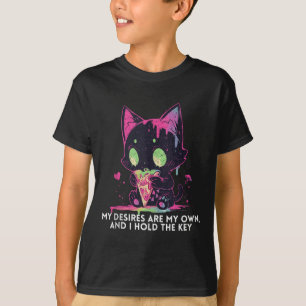 My Desires Are My Own And I Hold The Key Stoic Cat T-Shirt