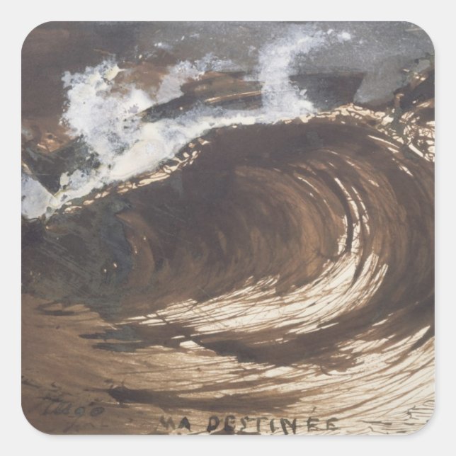 My Destiny, 1857 Square Sticker (Front)