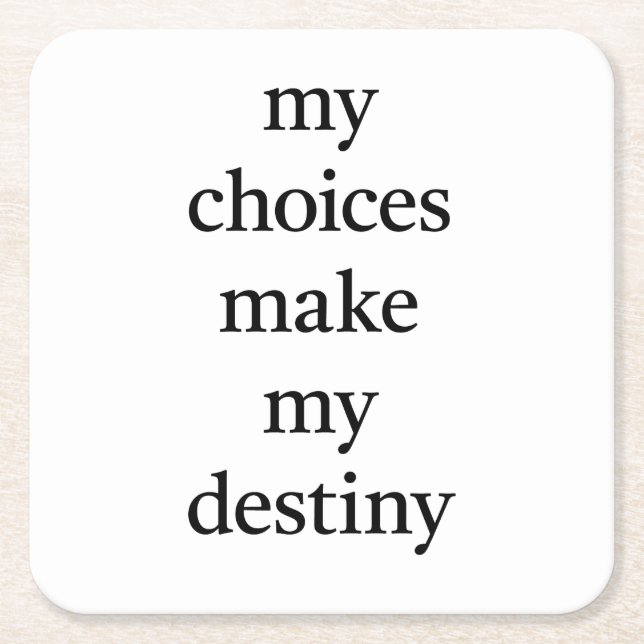 My Destiny Paper Coaster (Front)