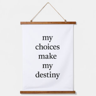 My Destiny Wood Topped Wall Tapestry