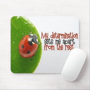 "My determination" Motivation Affirmation Mouse Mat