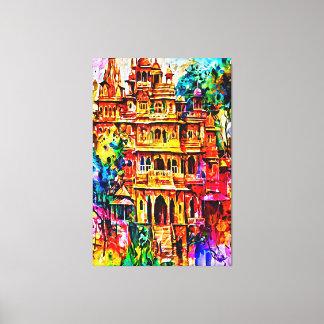 My digital art brush canvas print