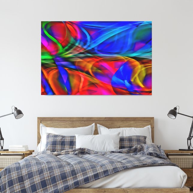  My digital art brush Canvas Print (Insitu(Bedroom))