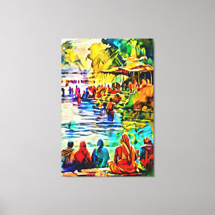 My digital art brush canvas print