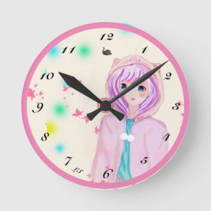 My digital drawing children Acrylic Wall Clock LS