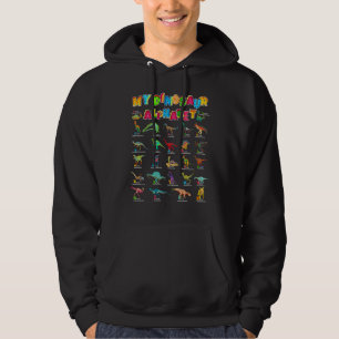My Dinosaur Alphabet Learn Alphabet With Dinosaur Hoodie