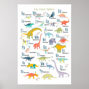 My Dinosaur Alphabet Poster