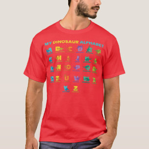 My Dinosaur Lovers Kids Alphabet Dino Fossil ABC D T-Shirt