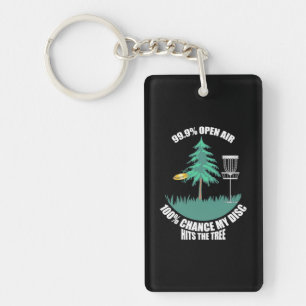My Disc Golf Hits The Trees Key Ring