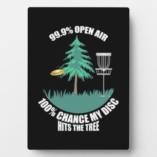 My Disc Golf Hits The Trees Plaque