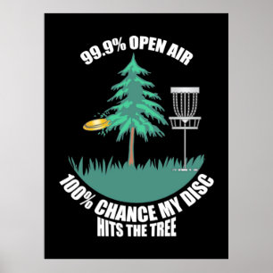 My Disc Golf Hits The Trees Poster