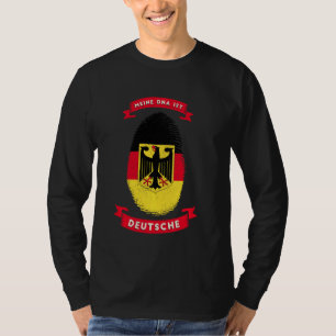 My Dna Is Deutsche Germany Flag Fingerprint Nation T-Shirt