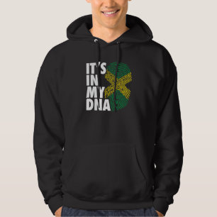 My DNA Jamaica Fingerprint Jamaican Pride Heritage Hoodie