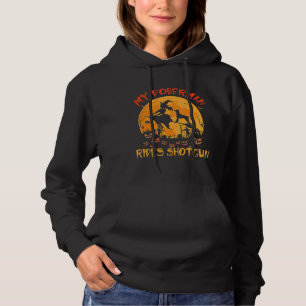 My Doberman Rides Shotgun Halloween Funny Dog Love Hoodie