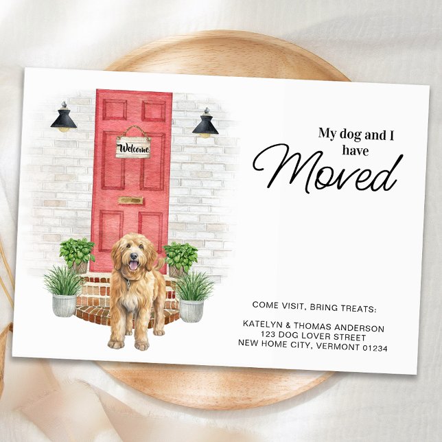 My Dog and I Have Moved Golden Doodle Moving  Announcement (Creator Uploaded)