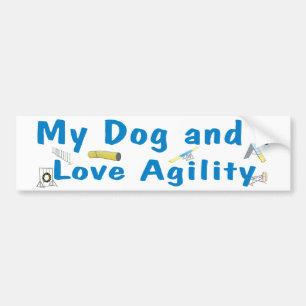 My Dog and I Love Agility Bumper Sticker