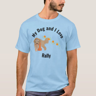 My Dog and I Love Rally Beardie Weaving T-Shirt