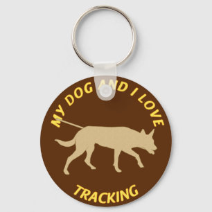 My Dog And I Love Tracking Key Ring
