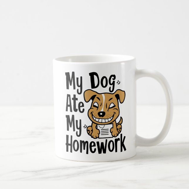 My dog ate my homework coffee mug (Right)