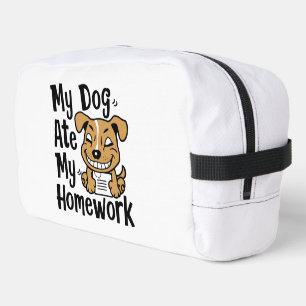 My dog ate my homework dopp kit
