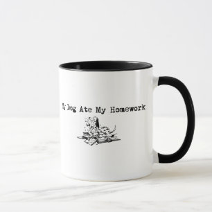 My Dog Ate My Homework Mug