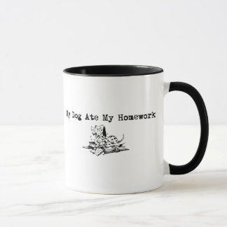 My Dog Ate My Homework Mug