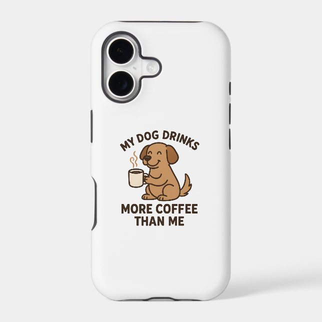 My Dog Drinks More Coffee Than Me – Dog Lover Gift (Back)