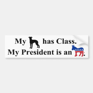 My Dog Has Class Bumper Sticker