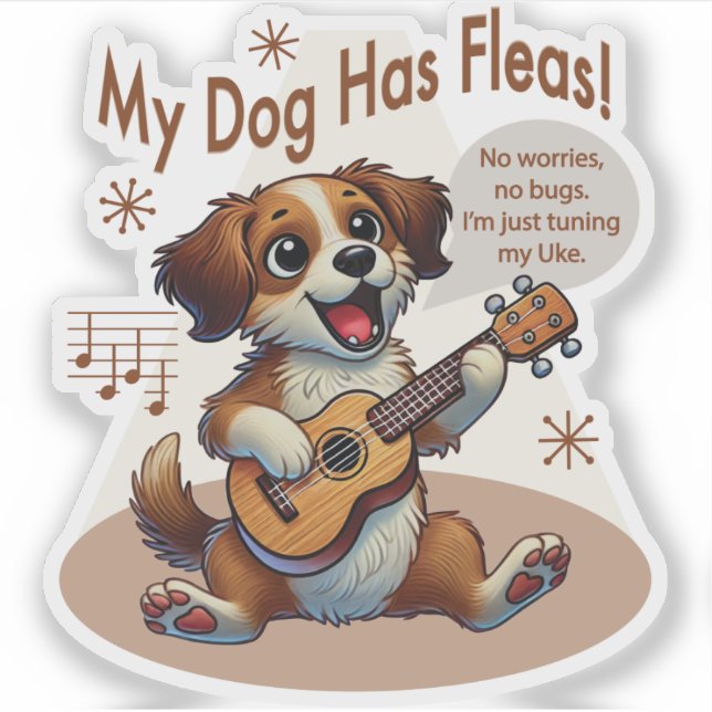 My Dog Has Fleas Ukulele Tuning Song (Front)