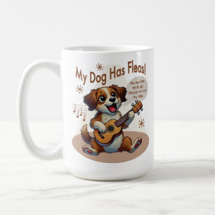 My Dog Has Fleas Ukulele Tuning Song Coffee Mug