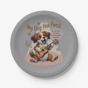 My Dog Has Fleas Ukulele Tuning Song Paper Plate